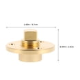 thumbnail image 2 of DEEPCRAFF Solid Brass Marine Drain Plug for Boats Threaded Garboard Hull Plug with Leakproof Design, 2 of 7