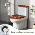thumbnail image 5 of HELLHERO Maple Leaves Toilet Seat Cover, Universal Elastic Bottom Dustproof, Keep Dust Stain Soft Stretch, Toilet Seat Protector, 5 of 8