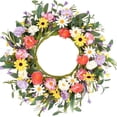 thumbnail image 3 of Corona de flores silvestres de Texas para decoración de puerta de entrada de primavera/verano, 3 of 7