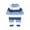 Blue, variant on Musuos Baby Girl Boy Sweater Romper 0-18Months Striped Crew Neck Long Sleeve Full Length Warm Jumpsuit for Fall Winter