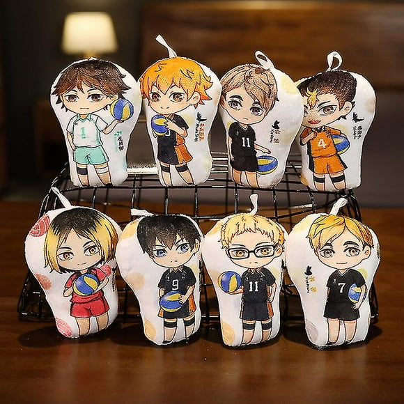 Anime Double Sided Stuffed Plush Toy Haikyuu Sofa Cushion Pillow Shoyo Hinata Tobio Kageyama Kei Tsukishima Manga Special Shaped