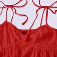 thumbnail image 6 of Shihyeh Casual Summer Dresses for Women Flowy Sun Dress Cute Mini Slip Dress Spaghetti Strap Dress, 6 of 7