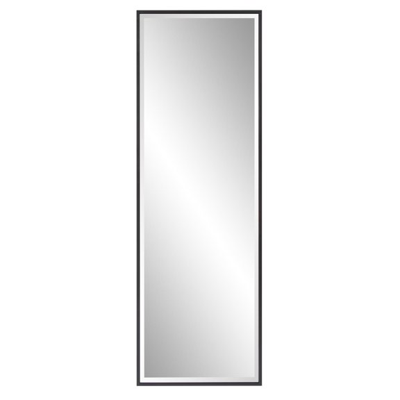 Tyler Dillon Black Rectangular Full Length Beveled Wall Mirror 20"W x 60"H