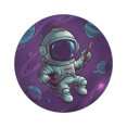 thumbnail image 2 of Tapis Rond Astronaute Galactique - Tapis Explorateur de l'Espace, Sol d'Aventure Cosmique, 2 of 4