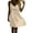 001 Beige, variant on Women's Spaghetti Strap V-Neck Dress, Eyelet Waist Cutout Casual Sundress, Loose Flowy Mini & Maxi Styles, Summer Beach Dress