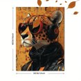 thumbnail image 3 of Qisvanset 12x16 Inch Fashion Cheetah Canvas Wall Art, Wild Animal Illustration Girls Bedroom Home Decor, 3 of 5