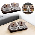 thumbnail image 2 of BotaniNest 3 Tier Snack Serving Tray For Candy Dessert Elegant Party Platter With Center Handle For Entertaining, 2 of 5