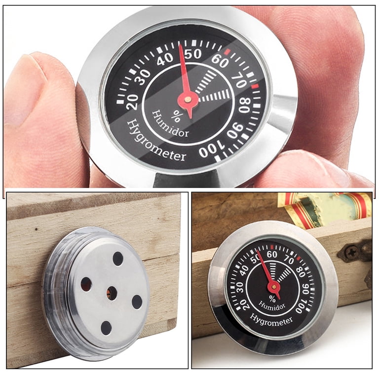 Hygromètre Digital/analogique Pour Cigares - Thermomètre Humidité Humidor - Neuf