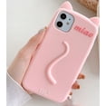 thumbnail image 1 of Bonita funda de teléfono rosa con corazón de amor para niña, carcasa trasera de silicona suave para iphone 14pro Max, 12, 11, 13pro Max, XR, XS Max, 7, 8Plus, Se Fivean unisex, 1 of 2