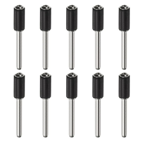 10 Packs 1/4 Inch Sanding Drum Rubber Mandrels 1/8 inch Shank Sanding Sleeve Holder for Drum Sander Rotary Grinder