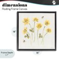thumbnail image 4 of Stupell Industries Cottage Sweet Honey Wildflowers Black Floating Frame Canvas Art, 18 x 18, by Beth Grove, 4 of 8