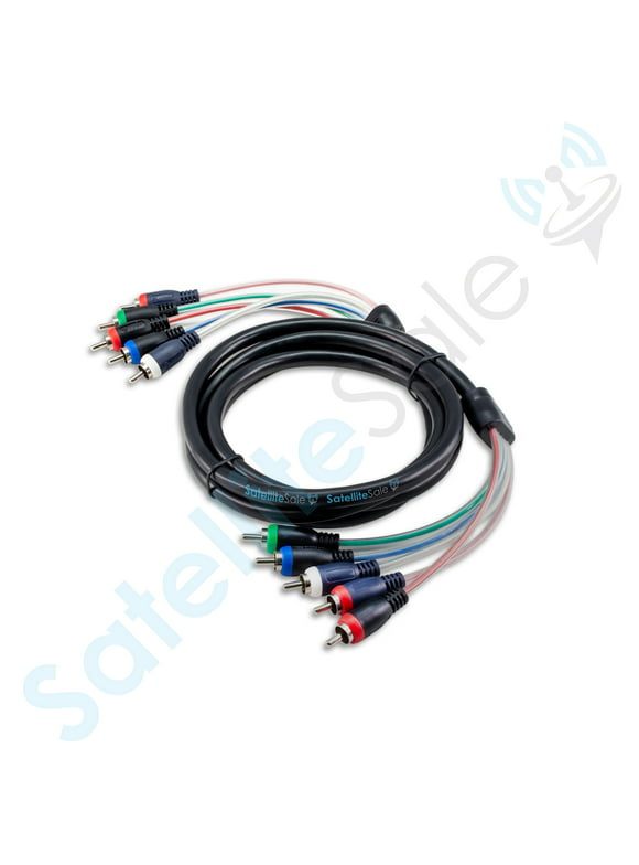 6FT Component Video Cable with Audio 5 RCA Red Green Blue RGB Plugs for HDTV DVD VCR