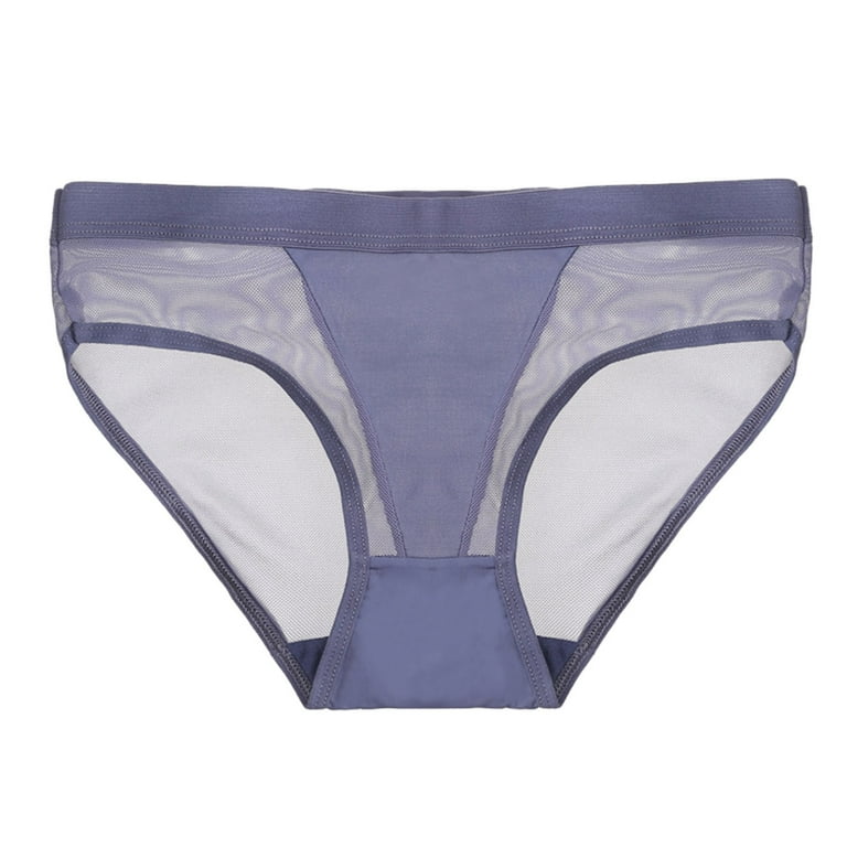 Zuwimk G String Thongs For Women,Women Tie Panties Bowknot Ribbons Lace  Thongs Panties Adjustable Underwear Gray,M