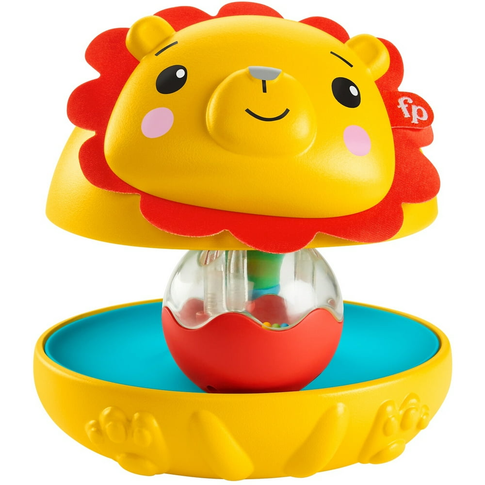Fisher-Price Bat & Wobble Lion with Sounds and Textures For Baby - Walmart.com - Walmart.com