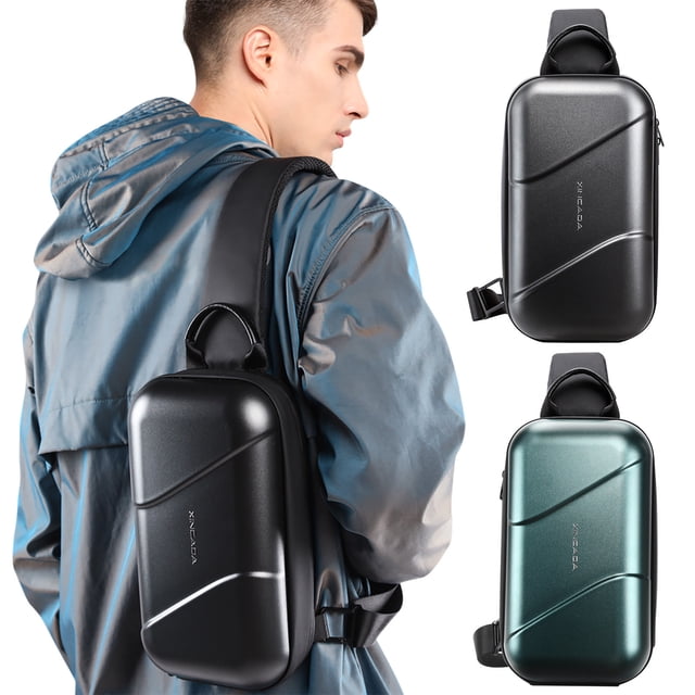 Anti-fall Messenger Bag, Large-capacity Shoulder Bag, Textured Fabric, Water-resistant, for Men, Daily Use, Sesolution Zipper, Laptop Friendly, Urban Commuter, Durable Design, Travel Ready,