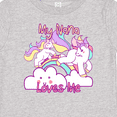 thumbnail image 4 of Inktastic My Nana Loves Me Unicorn Girls Baby T-Shirt, 4 of 5