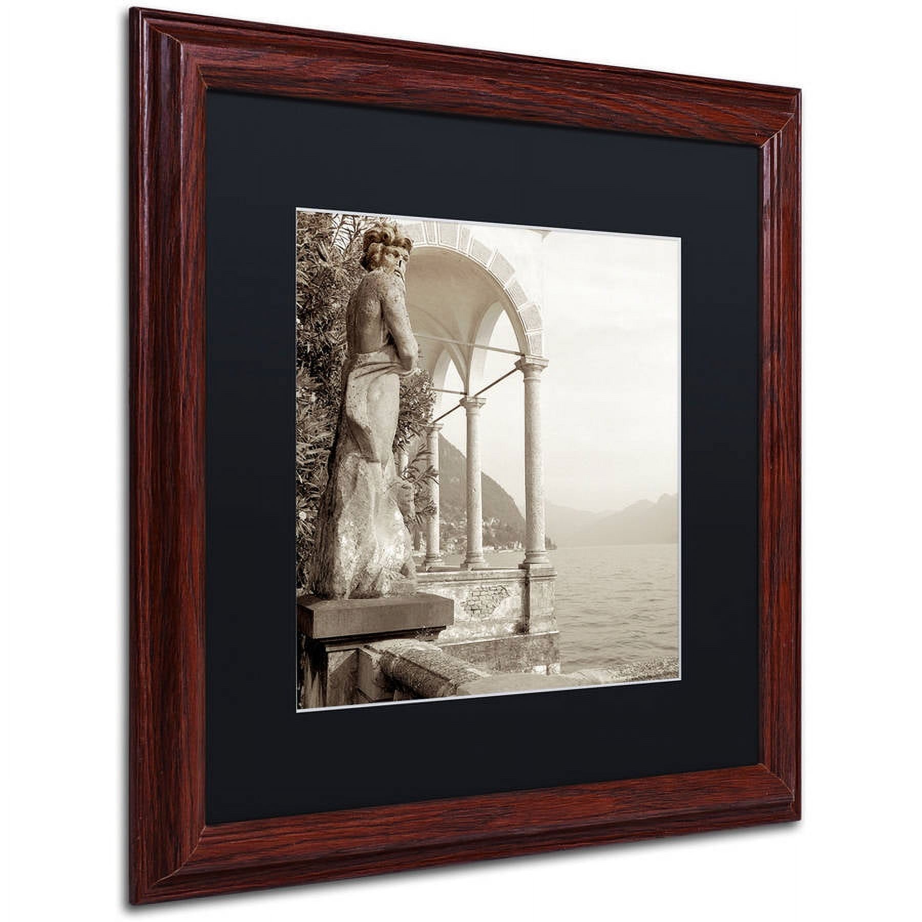 Trademark Fine Art "Giardini Italiano IV" Canvas Art by Alan Blaustein, Black Matte, Wood Frame
