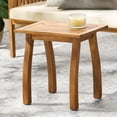 thumbnail image 4 of Outdoor Side Table,Small Square Wood End Table,Teak, 4 of 7