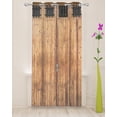 thumbnail image 2 of Vintage Farm Wooden Door Sheer Curtains for Living Room Printed Tulle Window Curtain Luxury Home Balcony r Drapes, 2 of 7