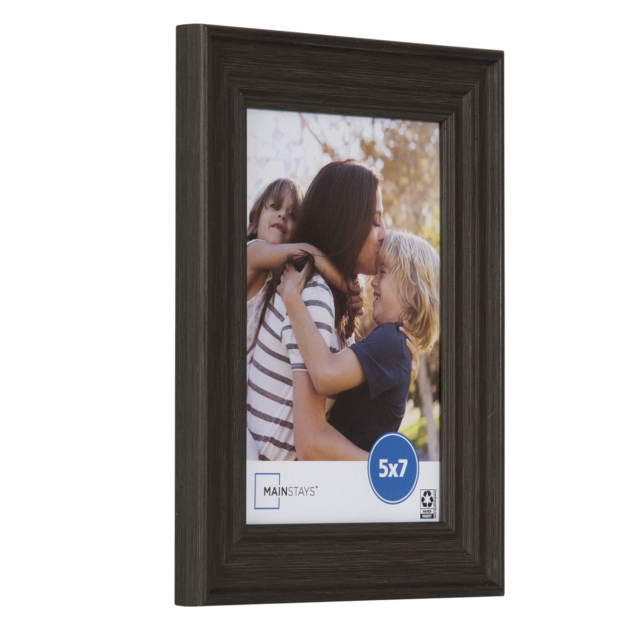 Mainstays 5 x 7 Gray Tabletop Picture Frame Set, 4 Pack