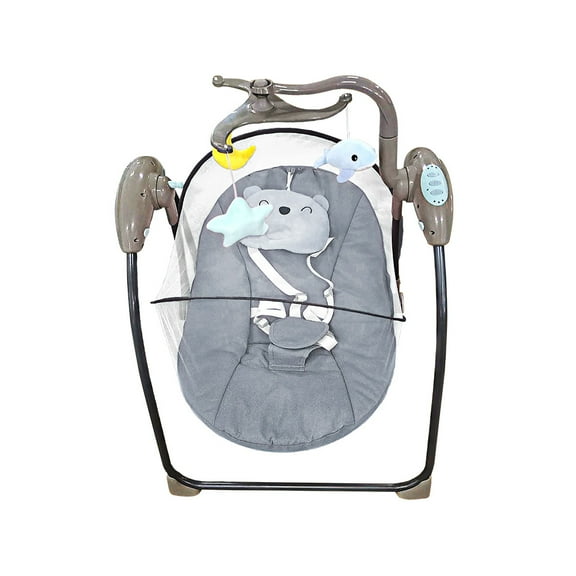 Silla Mecedora Para Bebe Bluetooth Gris COKIBÚ MECE-1GR