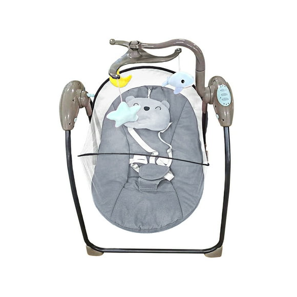 Silla Mecedora Para Bebe Bluetooth Gris COKIBÚ MECE-1GR