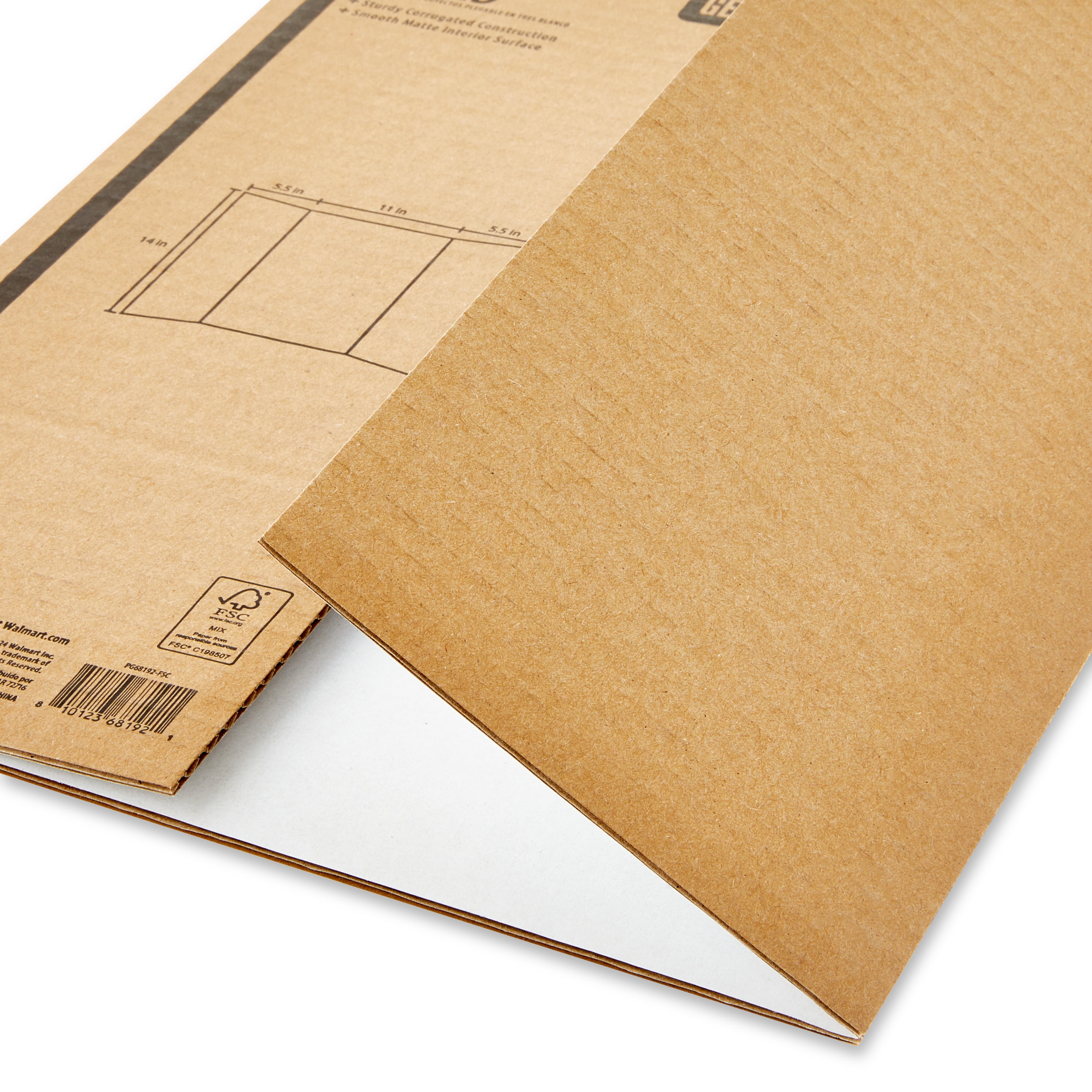 Pen+Gear White Tri-Fold Corrugated Project Board, 14" x 22"