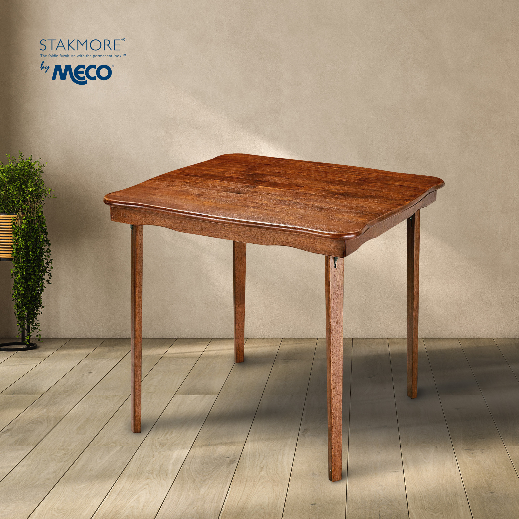 Stakmore Folding Card Table, Cherry Fruitwood photo 7