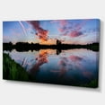 thumbnail image 2 of Sunset Sky Miroir dans l'Eau du Lac - Impression sur Toile Paysage, 2 of 3