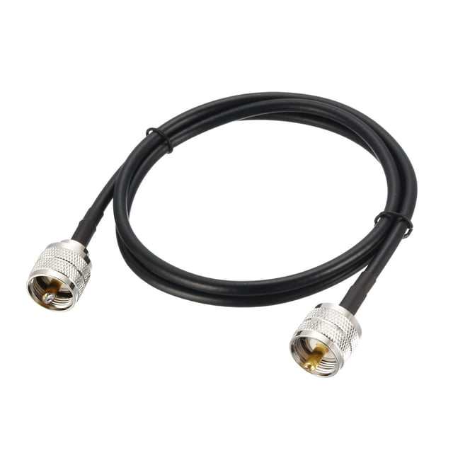 RG58 RF Coaxial Cable UHF (PL259) Macho a UHF (PL259) Macho Antena Cable 8Pies