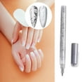 thumbnail image 4 of Hiroekza Nail Art Acrylic Silver Ink Marker Pen for DIY Nails, 5ml Watercolor Graffiti Pen with Soft Tip for Hand Drawing, Dots, Hooks, Multi-functional for Nail Painting & Crafts, 4 of 5