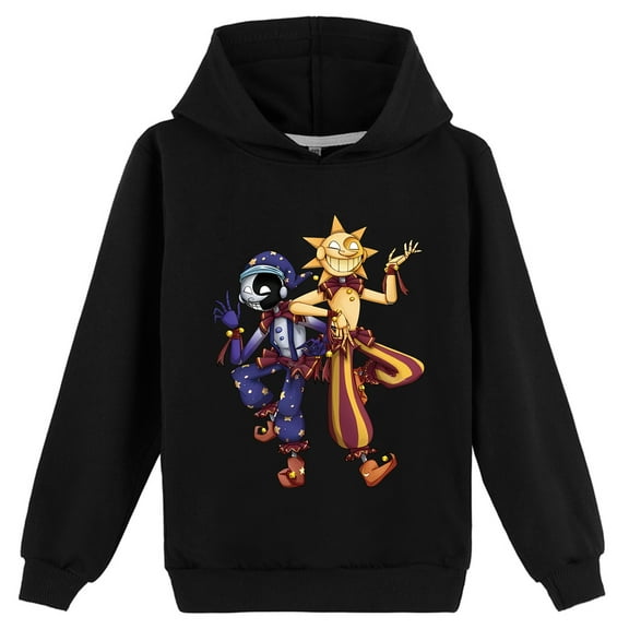 Boys Girls Sundrop and Moondrop Cotton Casual Printing Hoodies Loose Sweatshirts Graphic Spring Autumn Clothings