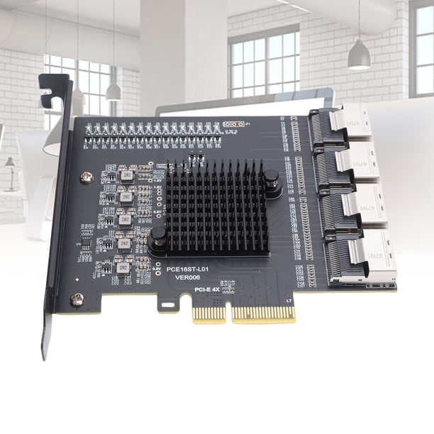 Adaptador PCIE A 4 Puertos MINI SAS SFF 8087 Adaptador PCIE 3.0 X4 Tarjeta De Expansión Compatible Con 10 11 2003