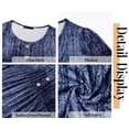 thumbnail image 5 of Fantaslook Womens Tops Dressy Casual Button Pleated Blouses Long Sleeve Shirts Fall Fashion Tunic Tops, 5 of 8