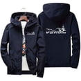 thumbnail image 4 of Chaqueta de hombre VStrom Nueva chaqueta de aviador cortavientos informal para hombre Chaqueta fina impermeable para exteriores de primavera y otoño para hombre, 4 of 4