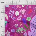 thumbnail image 2 of oneOone Viscose Jersey Purple Fabric Tropical Animal Fabric For Sewing Printed Craft Fabric By The Yard 60 Inch Wide, 2 of 4