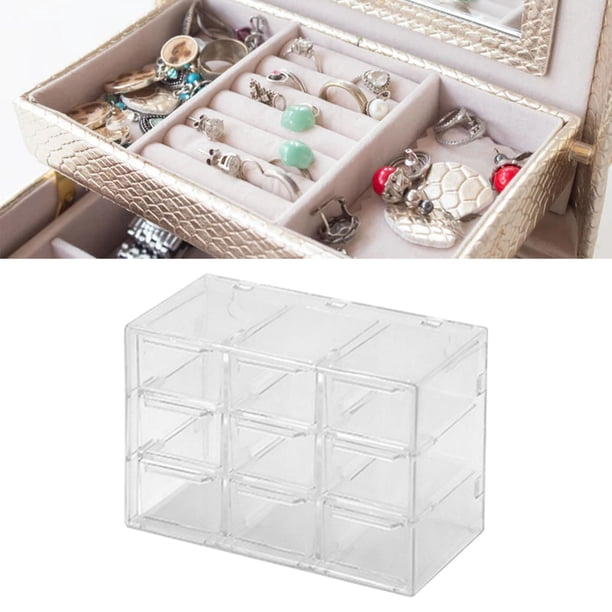 Caja De Almacenamiento Dividida Jadeshay Caja Organizadora Transparente A Prueba De Polvo ABS