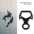 thumbnail image 6 of Tebru Figure 8 Rope Descender,25KN Figure 8 Word Rope Descender Rappel Ring Rock Climbing Rescue Gear , Climbing 25KN Descender, 6 of 8