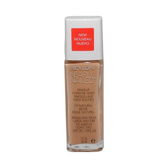 Revlon Nearly Naked Makeup - Natural Beige - 1 oz (2 Pack)