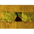 thumbnail image 1 of Ahgly Company Indoor Rectangle Abstract Yellow Modern Area Rugs, 8' x 10', 1 of 4