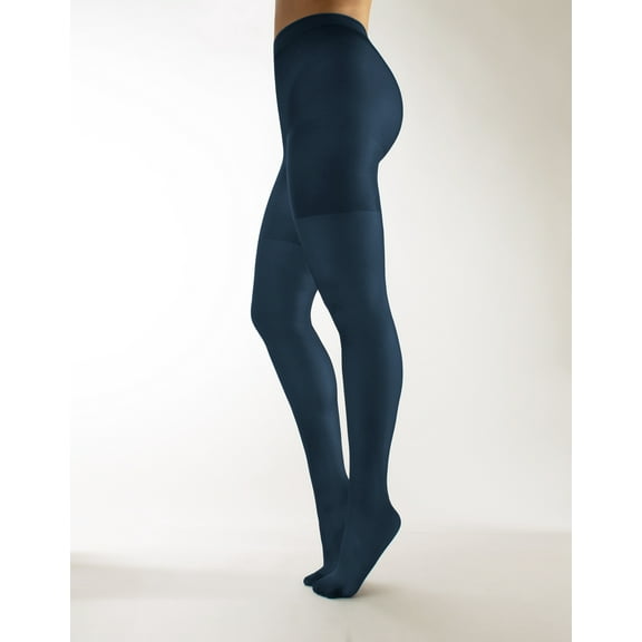 CALZITALY Plus Sizes Anti-Chafing Opaque Tights | 60 DEN | L - 4XL | Black | Italian Hosiery (XL, Blue Jeans)