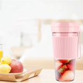 thumbnail image 4 of Blender for Shakes and Smoothies USB Rechargeable Cordless Mixer Mini Juicer One Button Control Kitchen Small Appliances  Green, 4 of 8
