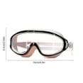 thumbnail image 3 of Swim Goggles, Wide Field View, Anti-Fog Coating, Leakproof Silicone Frame, Adjustable Head Strap, Hydrodynamic Eyewear, UV Protection, Swimming Training, Adult Kids Pool Gear, 3 of 6