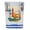 Blue, variant on Daytona Beach Florida Vintage Design Souvenir 2 oz Square Shot Glass – Orange