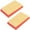 Yellow*2, variant on XIEULQP 2PCs 951-10298 Air Filter, Replace for Cub Cadet 751-10298 Kohler 14 083 01-S MTD 11A 12A Series Lawn Mower OEM Air Cleaner