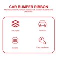 thumbnail image 5 of KAKOWELY 2pcs Pretty Car Bumper Ribbons Creative Tow Bumper Ribbons Bumper Ribbons,11.02X"X2.64"X0.24", 5 of 5
