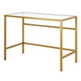 thumbnail image 6 of Evelyn&Zoe Sivil 42" Wide Rectangular Writing Desk, Brass, 6 of 7