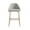 Stone and Gold, variant on Gracie Stone and Black Leatherette Barstool with Steel Legs