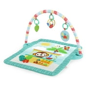 Bright Starts Tiki Toy Bar Baby Activity Gym & Tummy Time Mat with Toy Bar and 3 Toys, Newborn to 3 Years