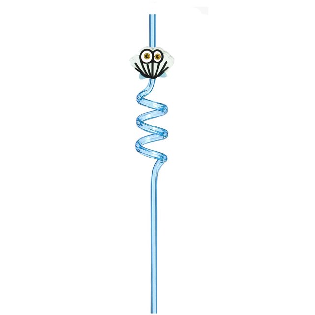Accesorios de paja con pegamento suave marino de PVC, hebilla, parche de dibujos animados con personalidad, paja de modelado artístico PETG de grado alimenticio PET